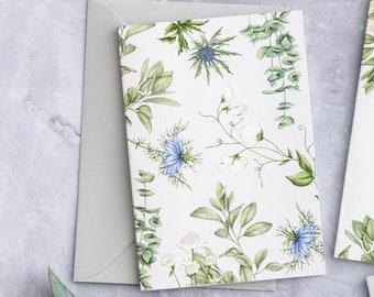 Botanical Greeting Card - 'Ethereal' Collection - Blank Floral Card