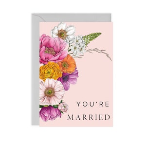 You're Married Greeting Card 'Floral Brights' Collection Botanical / Floral Card image 2
