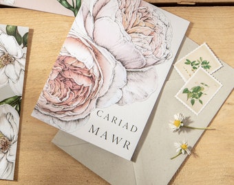 Carden 'Cariad Mawr' - Spring Blossom Collection - Cymraeg