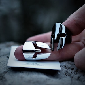 Spartan Helm Ring | Sterling Silver 925 | Made in Italy | FEEL NO PAIN