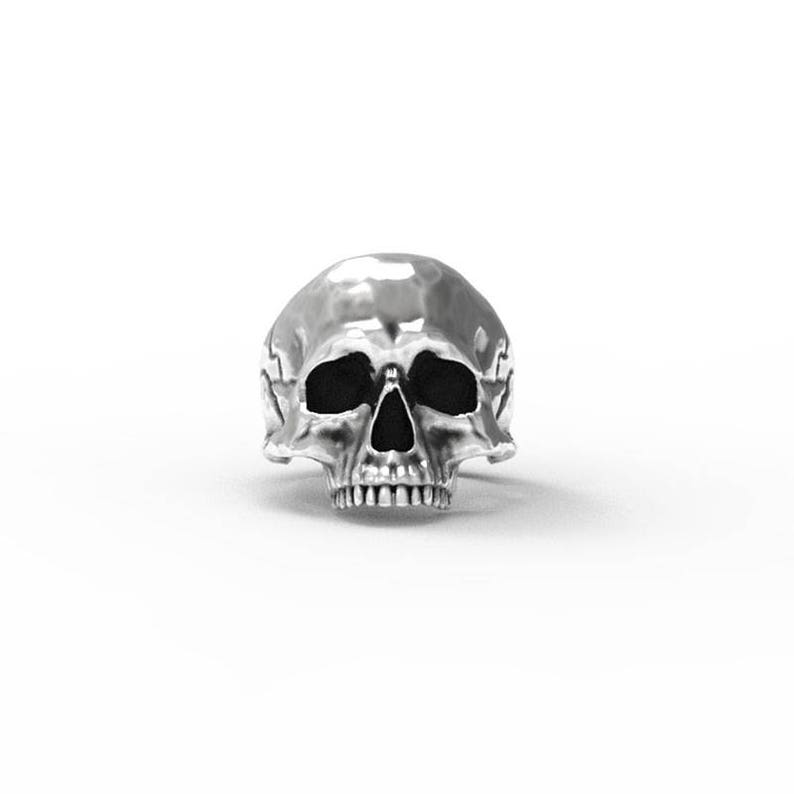 Anatomical Skull Ring Sterling Silver 925 Made in Italy Etsy