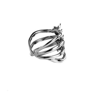 Anatomical Rib Cage Ring | Sterling Silver 925 | Made in Italy | FEEL ...