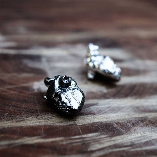 Anatomical shops Heart Necklace - (Sterling Silver 925, Made in Italy )