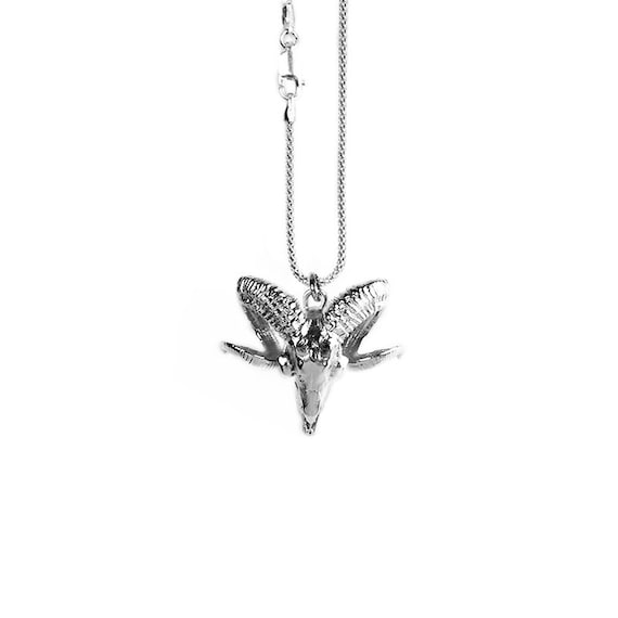 Ram Necklace - (made in ITALY, Sterling Silver 925) - Etsy