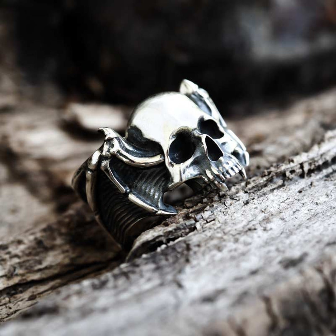 Anillo Acero Anillo Calavera De Acero Inoxidable Para Hombres