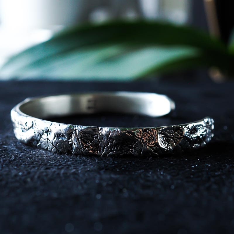 Magma Rigid Bracelet / Sterling Silver 925 / Made in Italy / FEEL NO PAIN