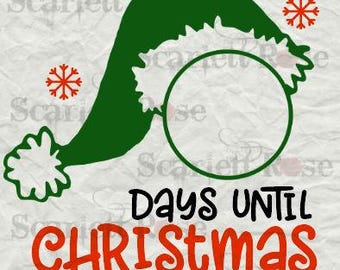 christmas countdown etsy