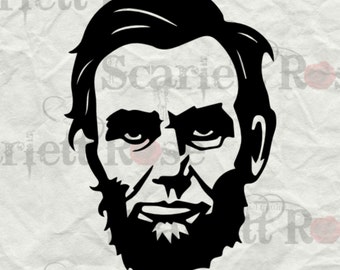 abe lincoln svg etsy