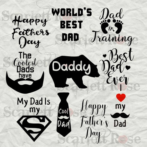 Download Father's Day SVG Bundle cutting file clipart in svg jpeg ...