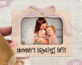 Mom Fridge Photo Frame Magnet | Mother's Day Gift | My Greatest Gifts | Gift for Grandma | Gift for Mom