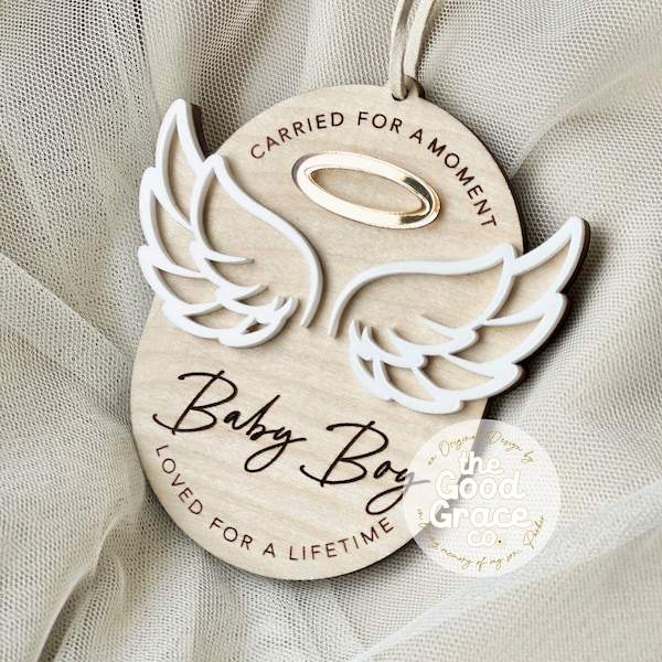 Miscarriage Ornament | Stillbirth Ornament | Miscarriage Gift | baby loss memorial | sympathy gift | angel wings | infant loss memorial