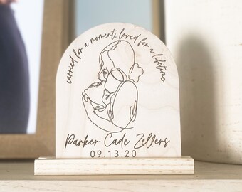 Carried For a Moment Wood Shelf Sitter | Miscarriage Keepsake | Infant Loss Gift |  Baby Loss | Miscarriage Gift | Jesus Holding Baby