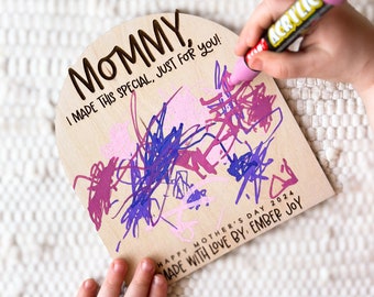 Mothers Day DIY Sign | Mother's Day Drawing Gift | Mother's Day Card from Kids | Gift for Mom | Gift for Mom from Kids | Gift for Grandma