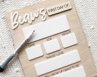 First Day Of School Sign | Interchangeable First Day Last Day of Sign | First Day of Sign | Las Day of School Sign