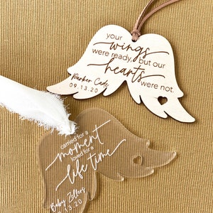 Miscarriage Ornament Stillbirth Ornament Angel Wings baby loss memorial sympathy gift miscarriage memorial infant loss memorial image 3