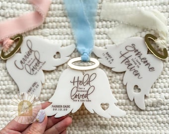 Angel Wings Miscarriage Ornament | Baby Loss Memorial, Sympathy Gift