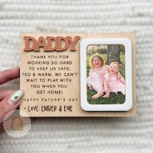 Father&#39;s Day Fridge Photo Magnet | Father&#39;s Day Gift | Photo Frame | Gift for Dad | Gift for Grandpa | Father&#39;s Day Picture Frame