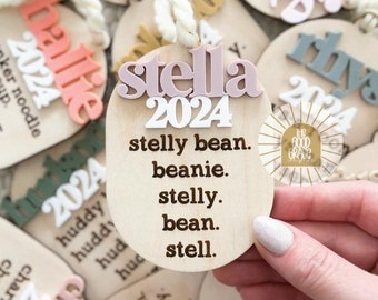 Kids Nickname Ornament |  My First Christmas Ornament | Baby's First Christmas | Baby Christmas Ornament | 1st Christmas Ornament