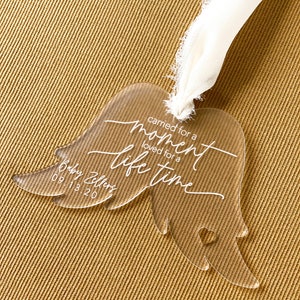Miscarriage Ornament Stillbirth Ornament Angel Wings baby loss memorial sympathy gift miscarriage memorial infant loss memorial image 5