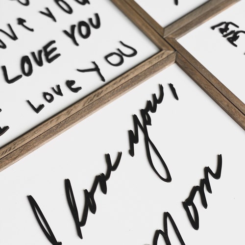 3D Handwriting Sign Custom Handwriting Sign Etsy