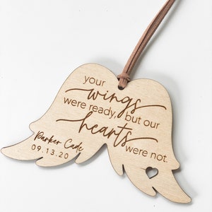 Miscarriage Ornament Stillbirth Ornament Angel Wings baby loss memorial sympathy gift miscarriage memorial infant loss memorial image 4