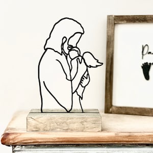 Jesus Holding Baby | Wood Shelf Sitter | Infant loss memorial | miscarriage memorial | sympathy gift | miscarriage gift | stillborn gift