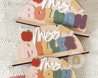 Teacher Desk Name Sign | Teacher Name Sign | Teacher Name Plaque