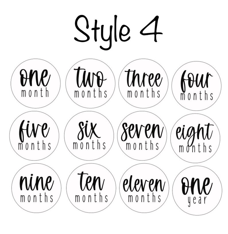 Monthly Milestone Signs Etsy