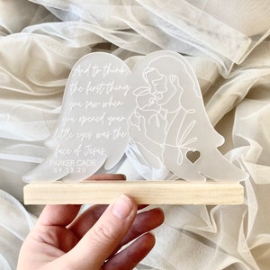 Miscarriage Gift | Miscarriage Keepsake | Angel Wings | baby loss | sympathy gift | miscarriage keepsake | Jesus holding Baby