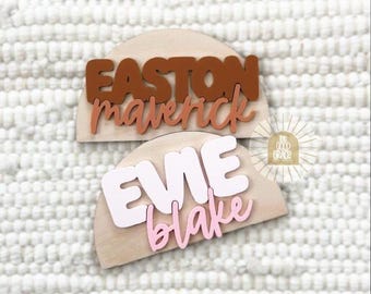 Mini Baby Name Sign | Baby Name Sign | Name Announcement | Hello My Name Is | Hello My Name Is Sign | Fresh 48 Sign | Name Announcement Sign