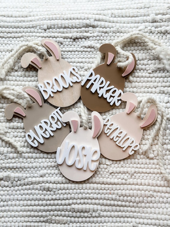 Easter Basket Tag | Basket Tag | Bunny Tag | Easter Tag | Valentines Day Tags | Love Basket | Heart Tag | Easter basket Tags