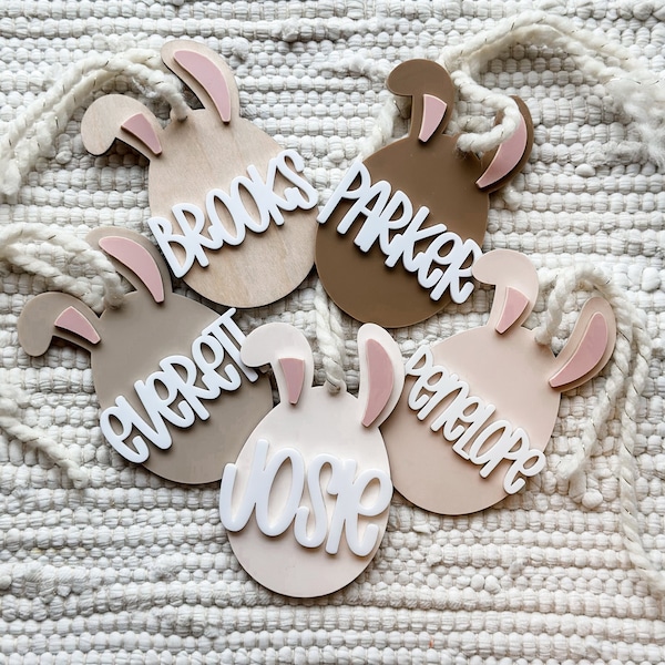 Easter Basket Tag | Basket Tag | Bunny Tag | Easter Tag | Valentines Day Tags | Love Basket | Heart Tag | Easter basket Tags
