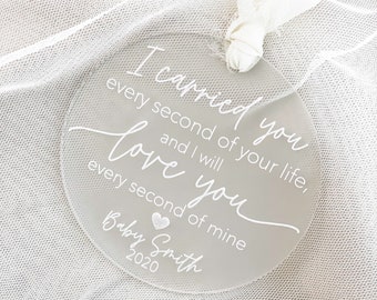 Miscarriage Ornament | Baby Memorial | I Carried You | Stillbirth | Miscarriage Gift | miscarriage memorial | infant loss memorial