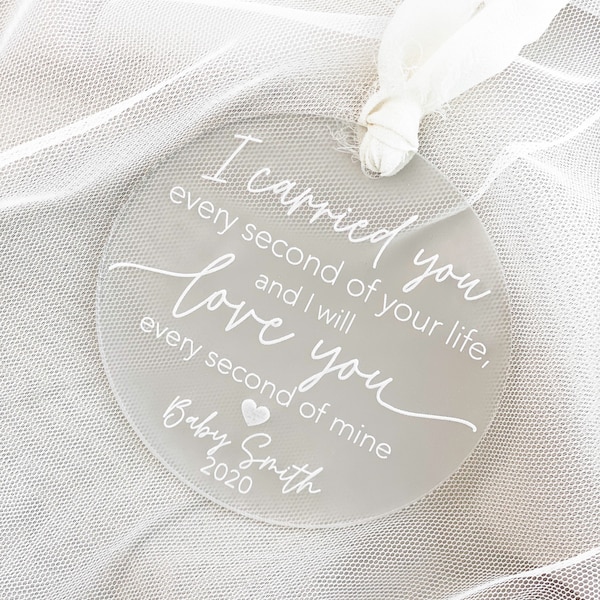 Miscarriage Ornament | Baby Memorial | I Carried You | Stillbirth | Miscarriage Gift | miscarriage memorial | infant loss memorial