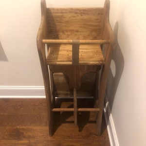 Handcrafted Amish high chair/rocking horse/desk