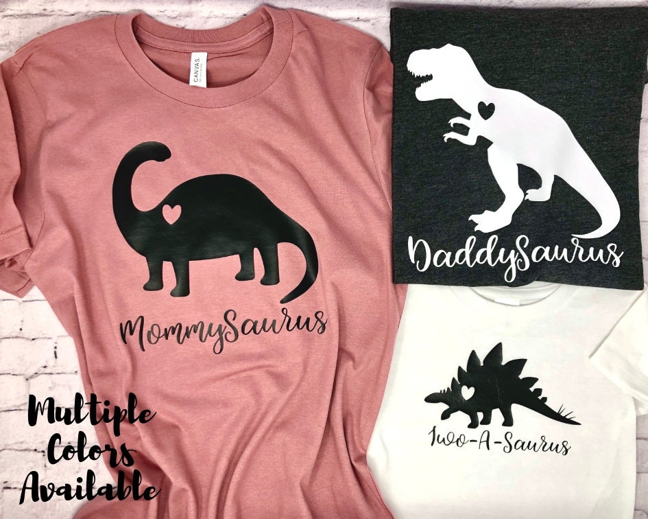 matching family dinosaur shirts