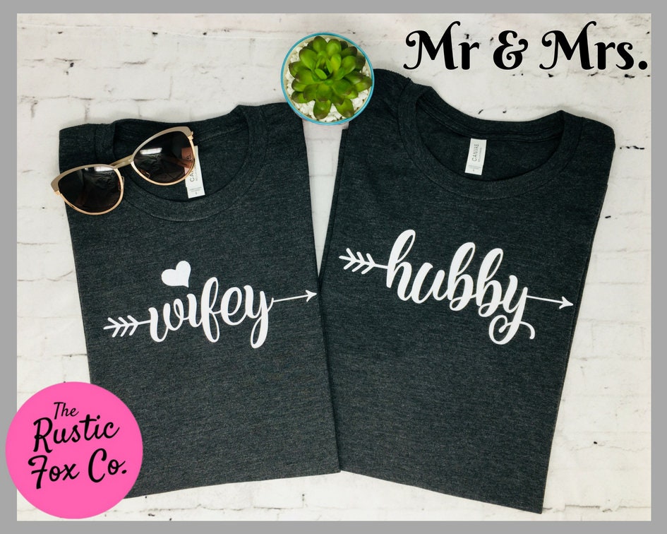 Mr and Mrs Shirt Set Mr and Mrs Shirts Bride and Groom | Etsy