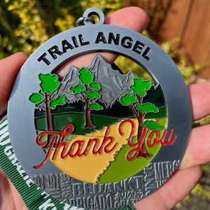 Trail Angel Medal / Ornament with optional engraving / personalization