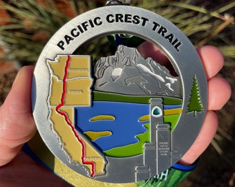 Pacific Crest Trail Medal / Ornament with optional engraving / personalization
