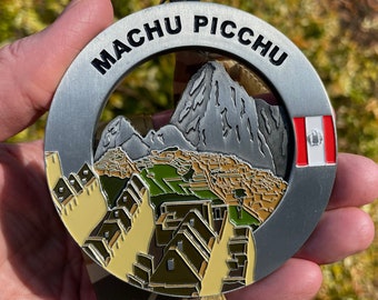 Machu Picchu Medal / Ornament with optional engraving / personalization