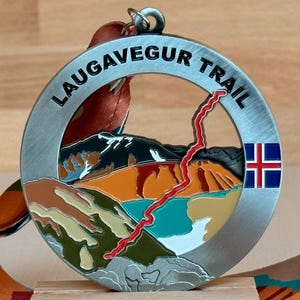 Laugavegur-padmedaille/ornament met optionele gravure/personalisatie