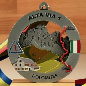 Alta Via 1 Medal / Ornament with optional engraving / personalization