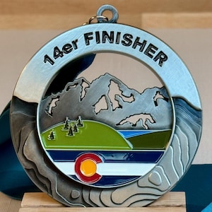 14er Finisher Medal / Ornament with optional engraving / personalization