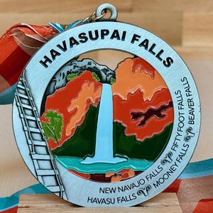 Havasupai Falls-medaille/ornament met optionele gravure/personalisatie