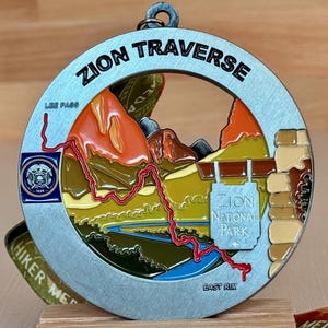 Zion Traverse Medal with optional engraving / personalization