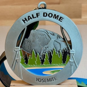 Half Dome Medal / Ornament with optional engraving / personalization
