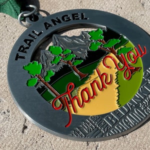 Trail Angel Medal / Ornament with optional engraving / personalization image 3