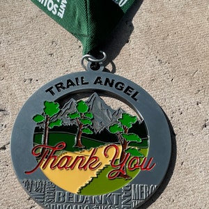 Trail Angel Medal / Ornament with optional engraving / personalization image 4