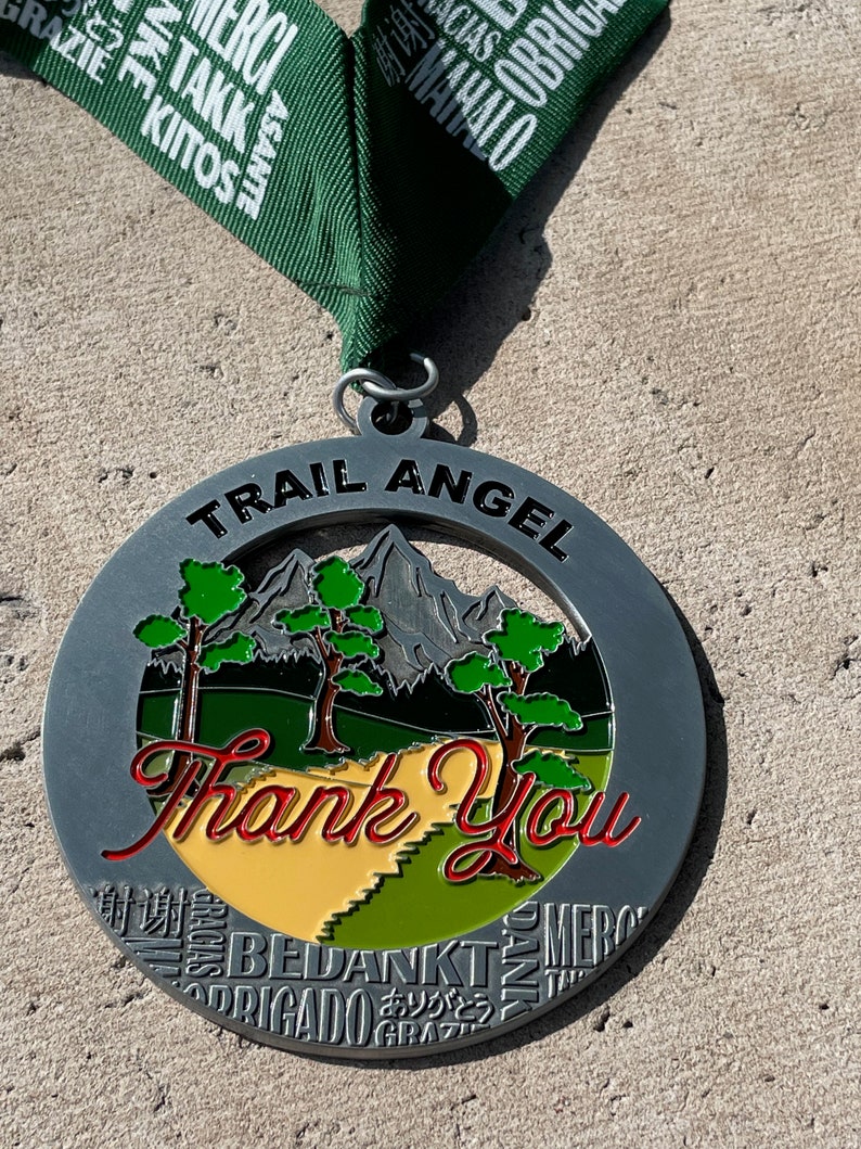 Trail Angel Medal / Ornament with optional engraving / personalization image 4