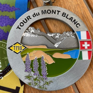 Medalha / Ornamento Tour du Mont Blanc com gravação / personalização opcional